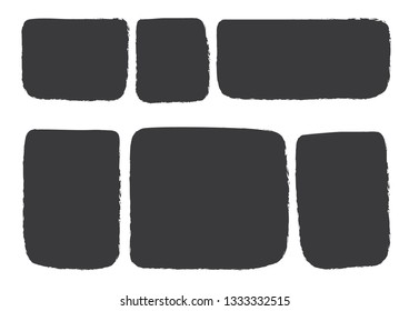 Vector bubbles speech set. hand-drawn.