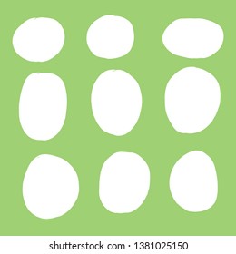 Vector bubbles speech set. hand-drawn.