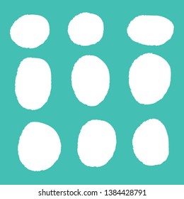 Vector bubbles speech set. hand-drawn.