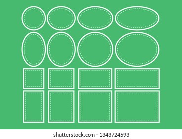 Vector bubbles speech set. Illustration.