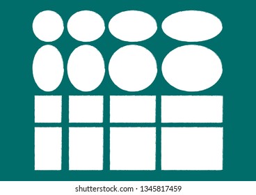 Vector bubbles speech set. Illustration.