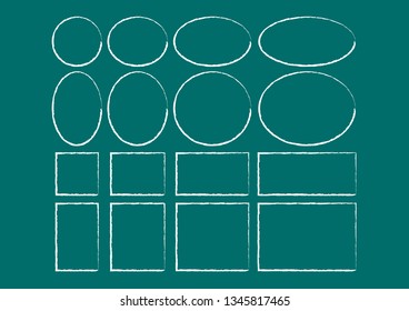 Vector bubbles speech set. Illustration.