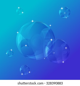 Vector of bubbles symbol or icon, bubbles illustration