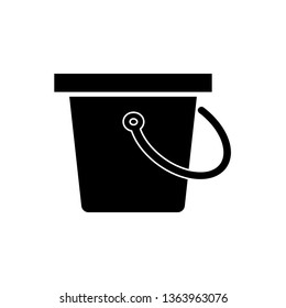 vector bucket icon.