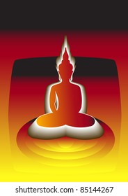 vector buddha