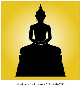 vector Buddha image faithful 