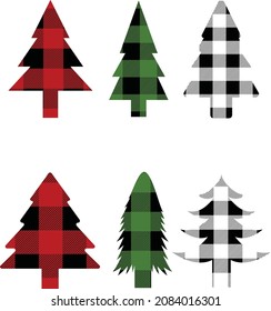 Vector of the Buffalo Christmas trees