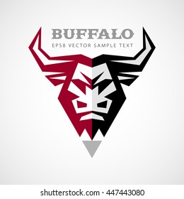 Vector Buffalo Head Logo