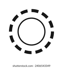 Vector buffering icon on white background.