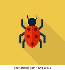 Vector bug icon