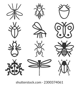 Vector bugs and insects illustration