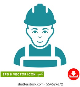 Vector Builder EPS vector pictograph. Illustration style is flat iconic soft blue symbol on a transparent background.