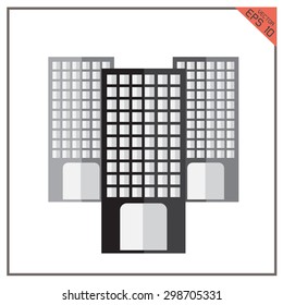 vector building black of graphical urban cityscape