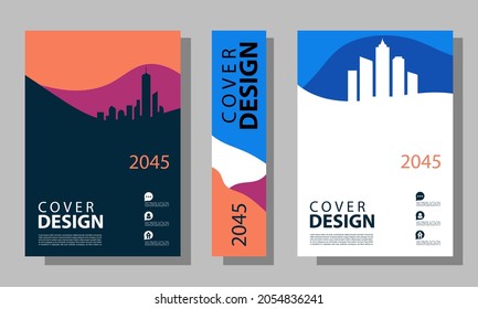 Vector building Book Cover Design Template and Company in A4. Can be customized with Brochures, Annual Reports, Magazines, Posters, Business Presentations, Portfolios, Flyers, Banners, Websites.