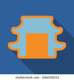 Vector Building of China travel design background, illustrations