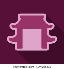 Vector Building of China travel design background, illustrations