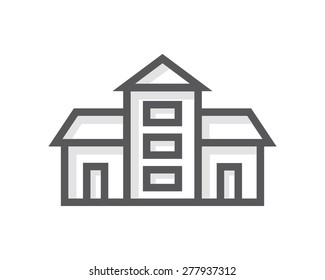 Vector building icon 