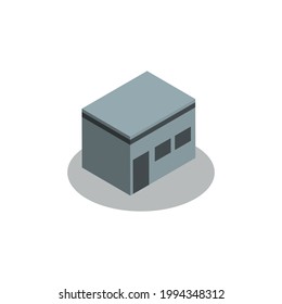 Vector de diseño de iconos de construcción con estilo isométrico en forma 3d