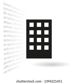 Vector building Icon . Lorem Ipsum Illustration design