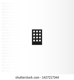 Vector building Icon . Lorem Ipsum Illustration design