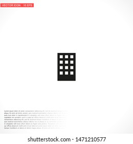 Vector building Icon . Lorem Ipsum Illustration design
