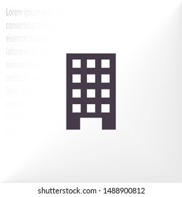 Vector building Icon . Lorem Ipsum Illustration design