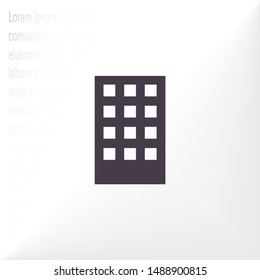 Vector building Icon . Lorem Ipsum Illustration design