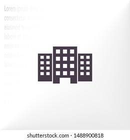 Vector building Icon . Lorem Ipsum Illustration design