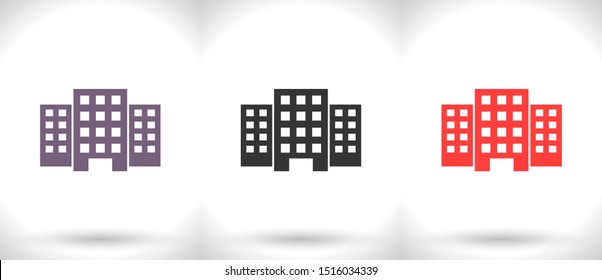 Vector building Icon . Lorem Ipsum Illustration design