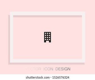 Vector building Icon . Lorem Ipsum Illustration design
