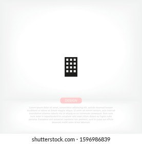 Vector building Icon . Lorem Ipsum Illustration design