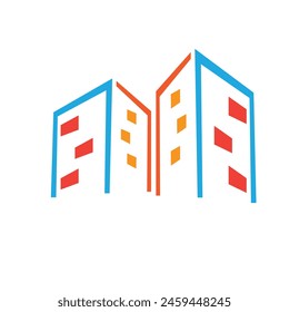 vector building or landmark logo or clipart