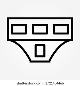 Vector building line Icon design