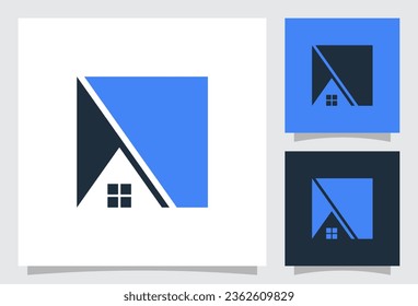 Vektorbaulogo im kreativen minimalistischen Stil