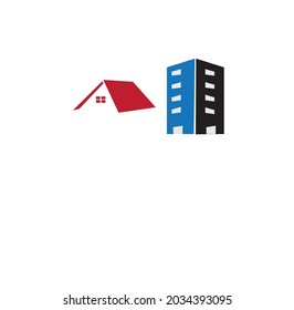 logotipo de construcción vectorial o ilustración minimalista