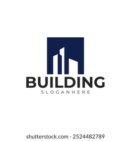 Logotipo de construcción de Vectores Plantilla premium