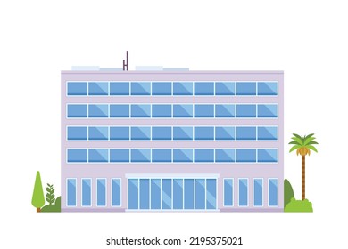 Vector building or office buildings for city illustration
