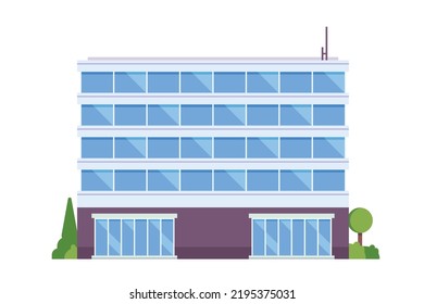 Vector building or office buildings for city illustration