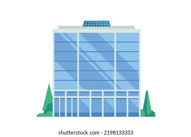 Vector building or office buildings for city illustration