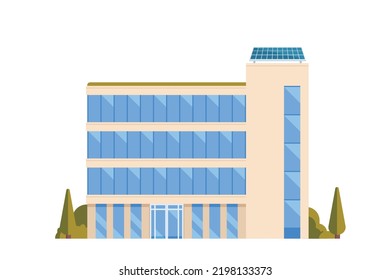 Vector building or office buildings for city illustration