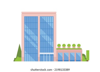 Vector building or office buildings for city illustration