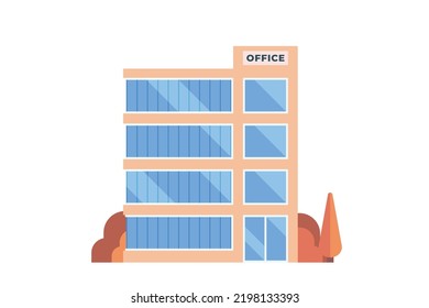 Edificios de vectores o edificios de oficinas para ilustrar la ciudad