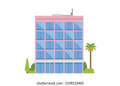 Edificios de vectores o edificios de oficinas para ilustrar la ciudad