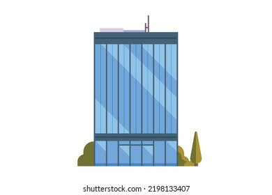 Vector building or office buildings for city illustration