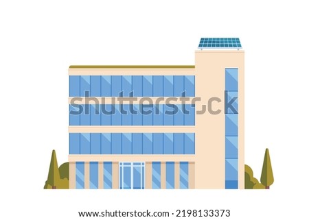 Vector building or office buildings for city illustration
