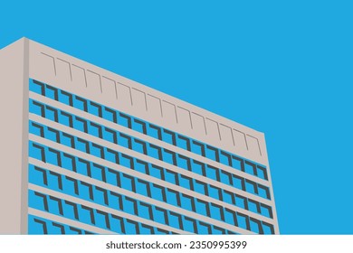 vector building side view, flat vector building, high rise building vector