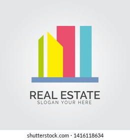 vector building, skyscrapper icon, logo isolated