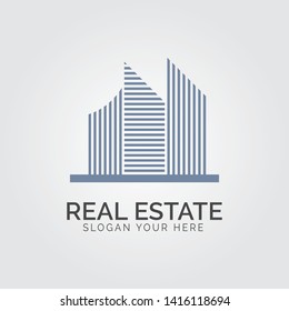 vector building, skyscrapper icon, logo isolated