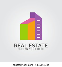 vector building, skyscrapper icon, logo isolated