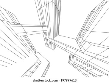 Vector Buildings Stock Vector (Royalty Free) 197999618 | Shutterstock